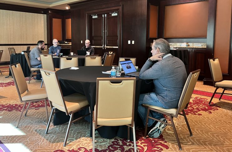 APSE needs judges: Sign up now to help judge the best sports journalism Former APSE president Gary Potosky judges the APSE contest in Las Vegas on Monday, Feb. 23, 2026.