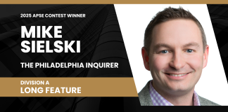 Mike Sielski of Philadelphia Inquirer wins long feature category in 2025 APSE contest Mike Sielski of The Philadelphia Inquirer