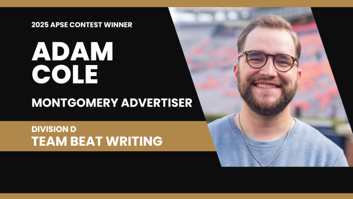 Adam Cole of the Montgomery Advertiser