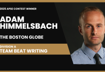 Adam Himmelsbach of The Boston Globe wins Division A team beat writing in 2025 APSE contest Adam Himmelsbach of The Boston Globe