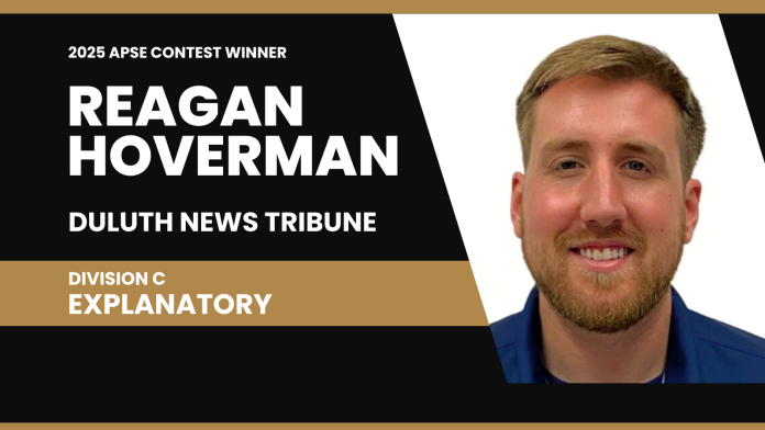 Reagan Hoverman of the Duluth News Tribune