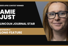 Amie Just of Lincoln Journal Star wins Division C long feature in 2025 APSE contest Amie Just of the Lincoln Journal Star