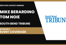 South Bend Tribune wins Division C event coverage category in 2025 APSE contest South Bend Tribue
