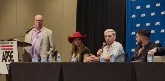 How should sports journalists cover WWE, UFC and PBR? Ethan Page weighs in Former APSE president Tommy Deas moderates a panel entitled “Sports Entertainment, and how we cover it" at the Associated Press Sports Editors Summer Conference with PBR’s Moria Novakoski and UFC middleweight fighter Kyle Daukaus, and WWE wrestler Ethan Page on Thursday, July 16, 2026, in Arlington, Virginia.